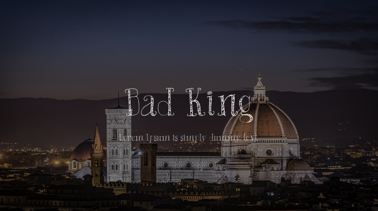 Bad King Font