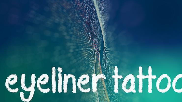 Eyeliner Tattoo Font