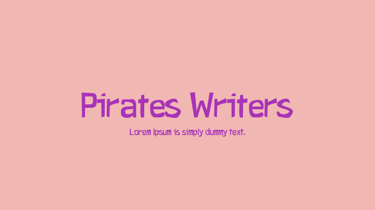 Pirates Writers Font