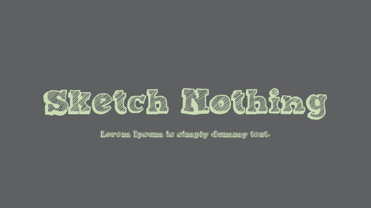 Sketch Nothing Font