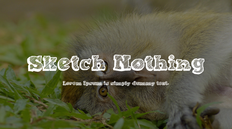 Sketch Nothing Font