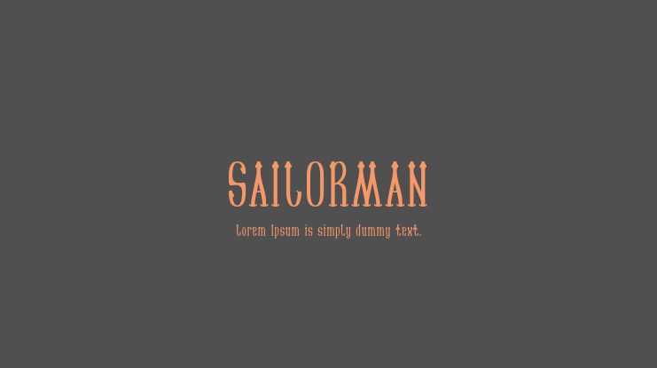 SAILORMAN Font Family