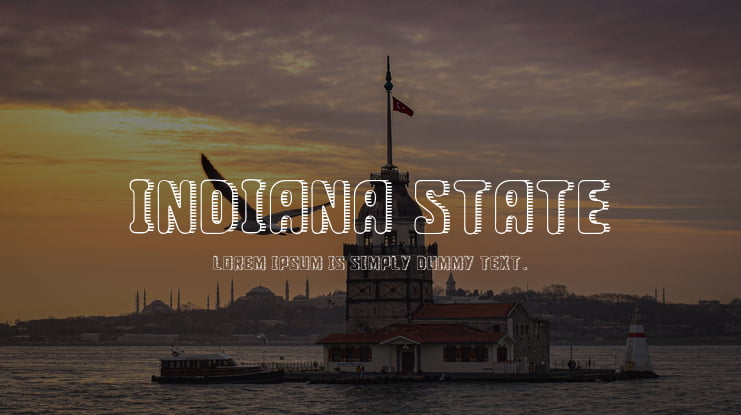 Indiana State Font