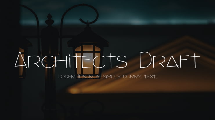 Architects Draft Font Family