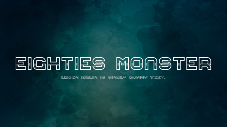 Eighties Monster Font