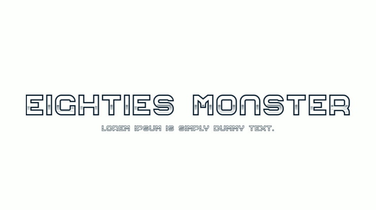 Eighties Monster Font