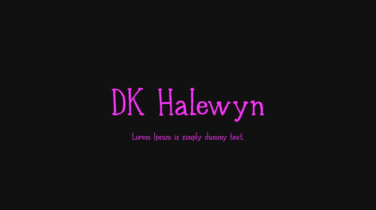 DK Halewyn Font