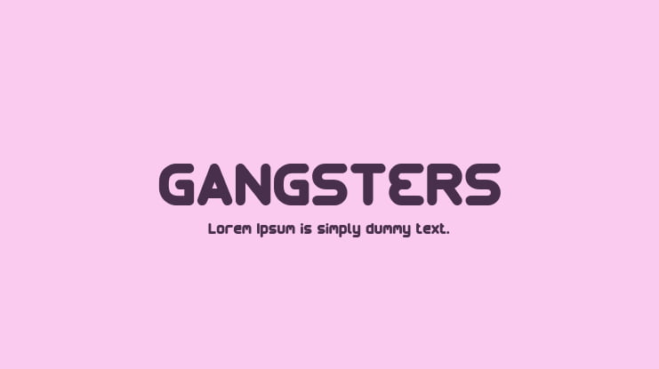 GANGSTERS Font