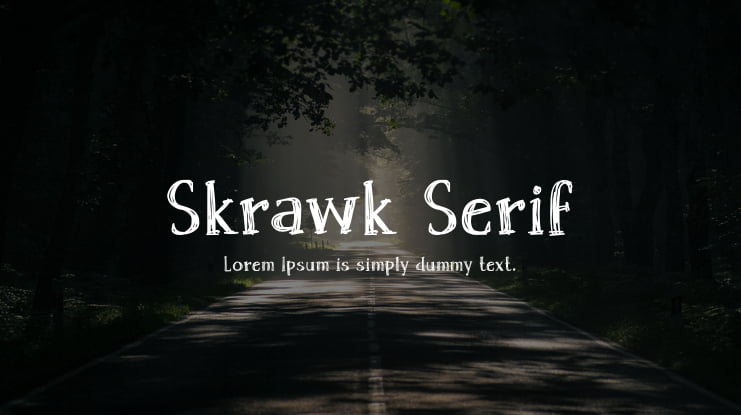 Skrawk Serif Font