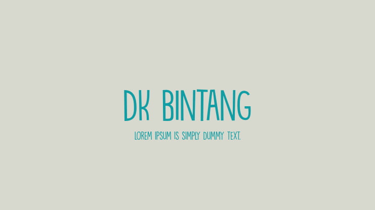 DK Bintang Font