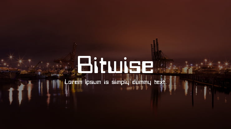 Bitwise Font