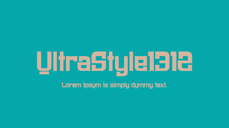 UltraStyle1312 Font