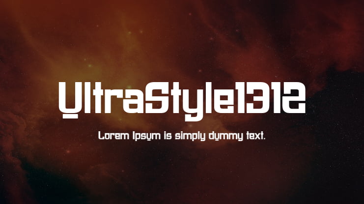 UltraStyle1312 Font