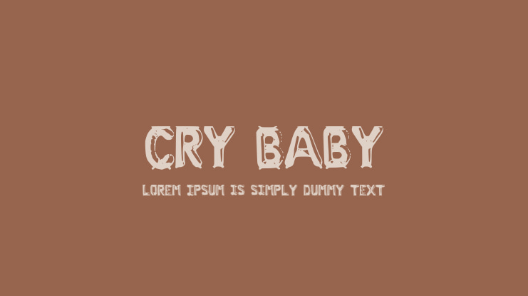 Cry_Baby Font