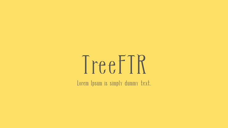 TreeFTR Font