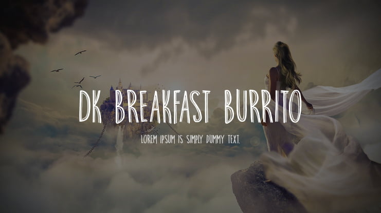 DK Breakfast Burrito Font