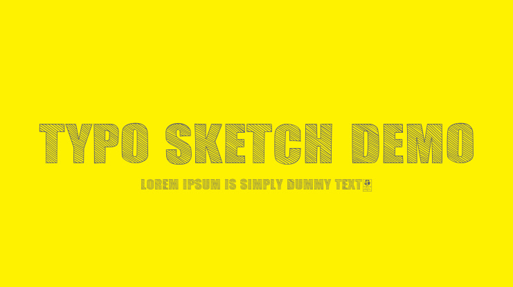 TYPO SKETCH DEMO Font