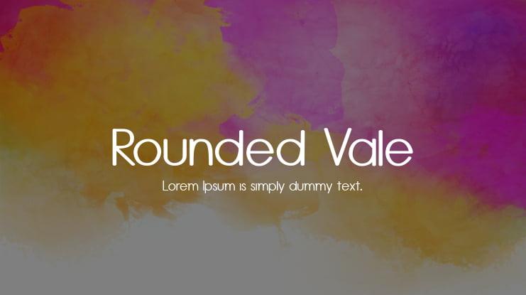 Rounded Vale Font