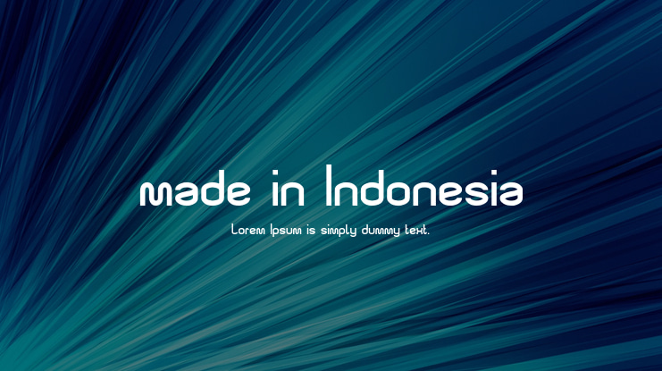 made in Indonesia Font