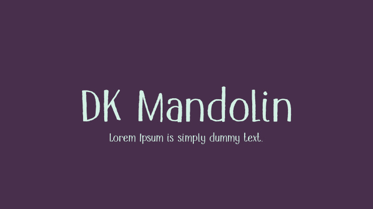 DK Mandolin Font