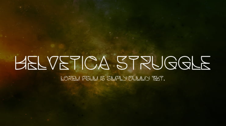 Helvetica Struggle Font Family