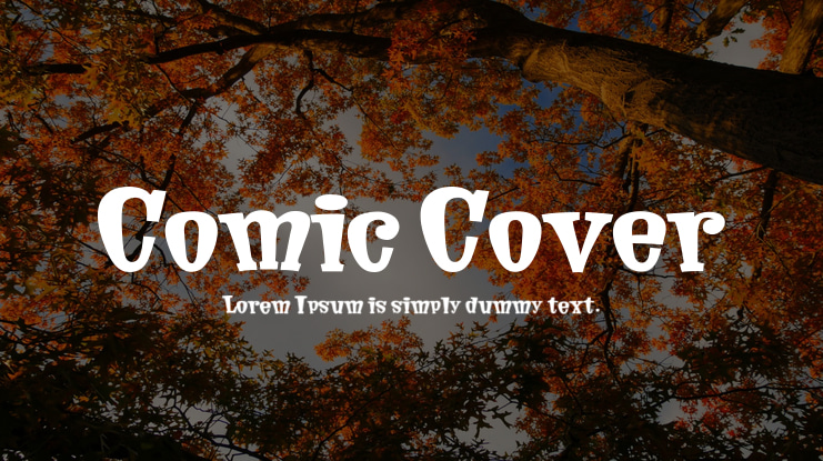 Comic Cover Font