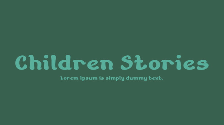 Children Stories Font Family
