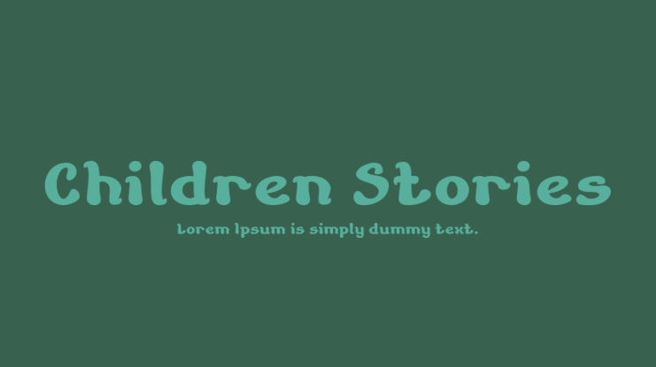 Children Stories Font Family