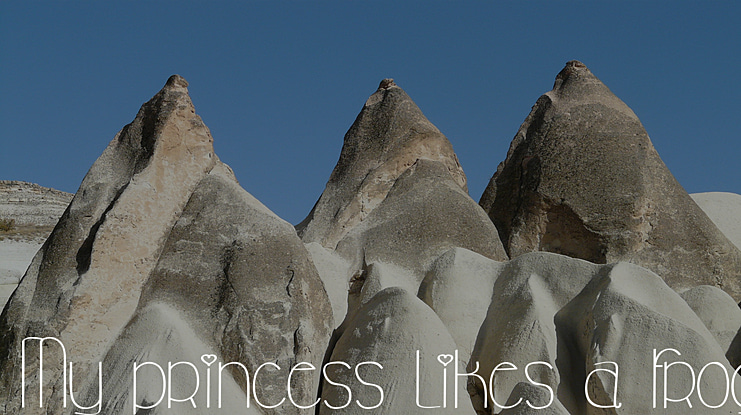 My princess likes a frog Font