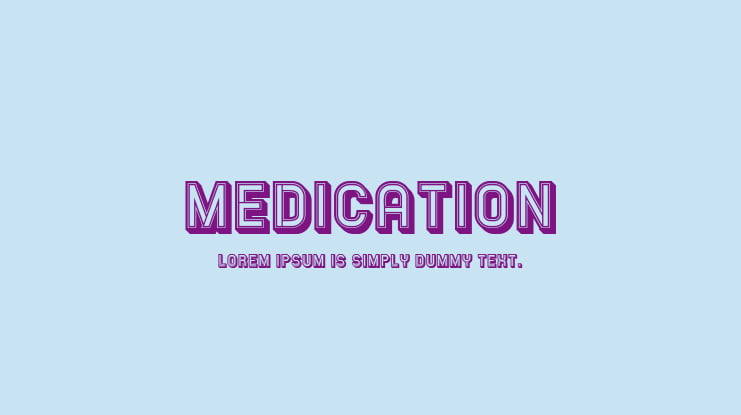 Medication Font Family