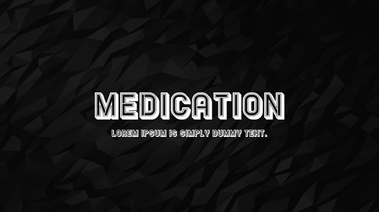 Medication Font Family