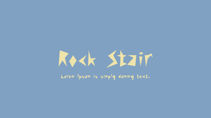 Rock Stair Font