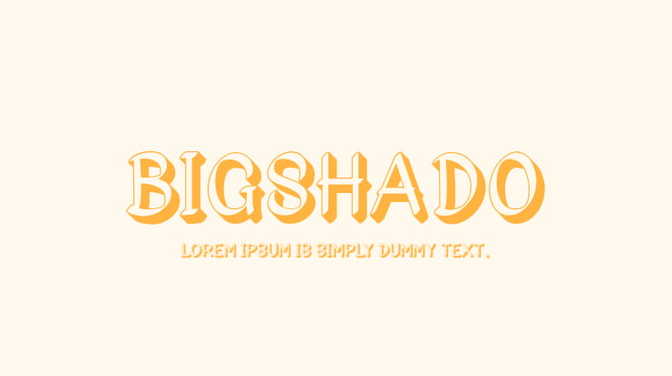 Bigshado Font