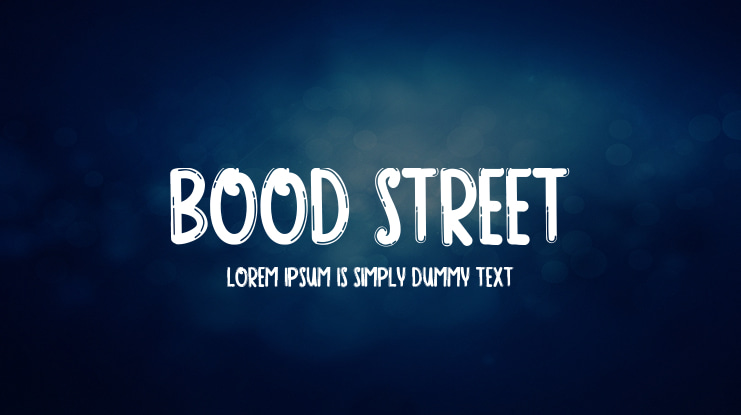 BOOD STREET Font