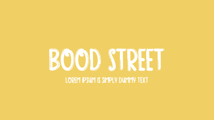 BOOD STREET Font