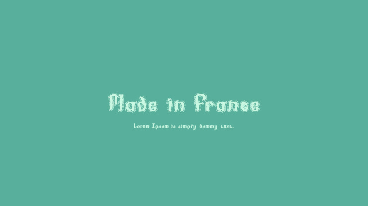 Made in France Font