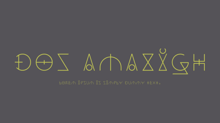 Dos Amazigh Font