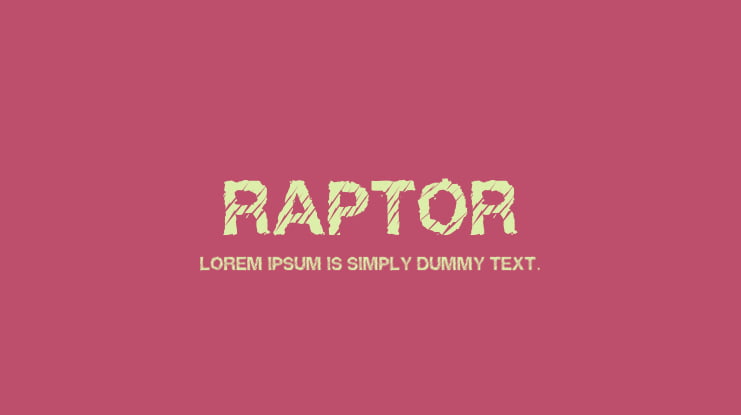 Raptor Font