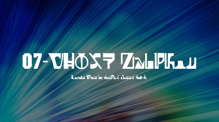 07-GHOST Zaiphon Font