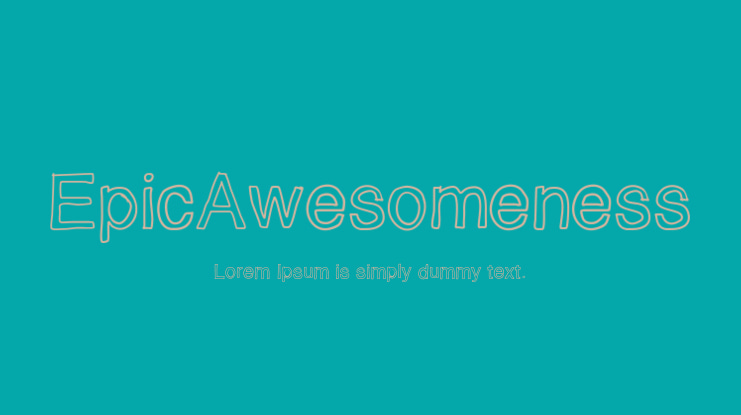 EpicAwesomeness Font Family
