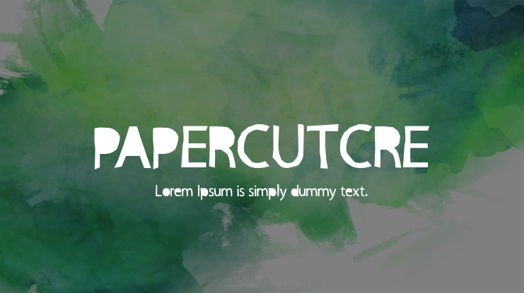 PAPERCUTCRE Font