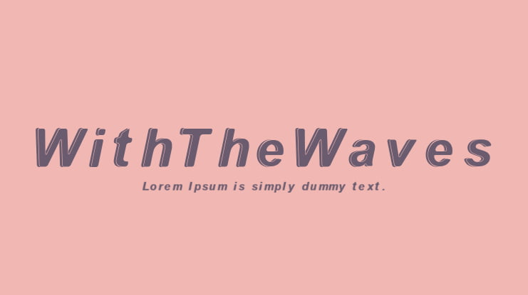 WithTheWaves Font
