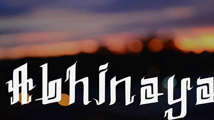 Abhinaya Font