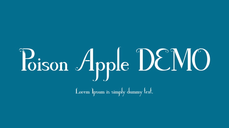 Poison Apple DEMO Font