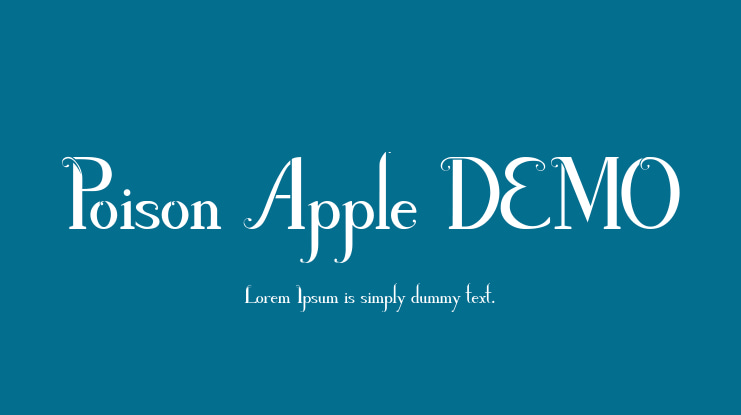 Poison Apple DEMO Font