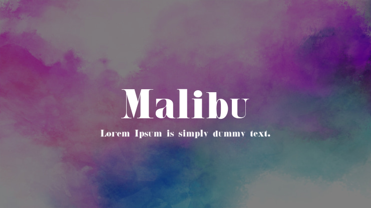 Malibu Font