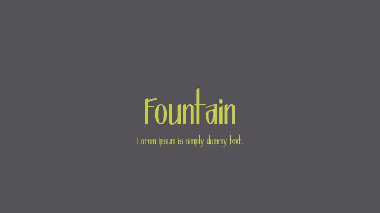 Fountain Font