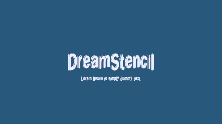 DreamStencil Font