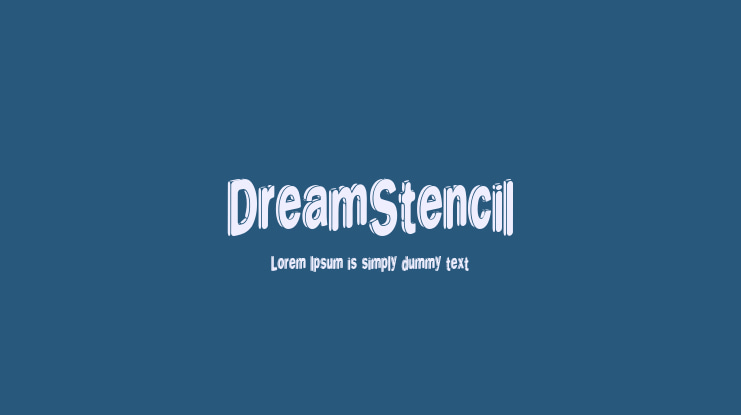 DreamStencil Font