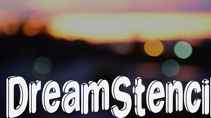 DreamStencil Font